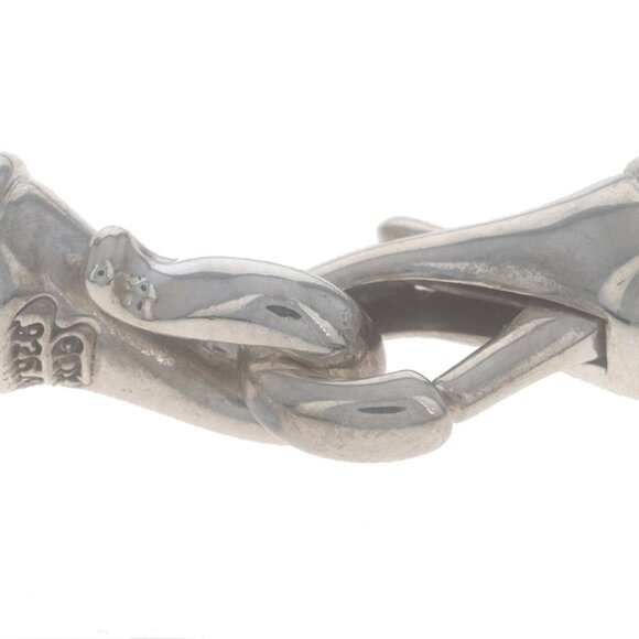 David Yurman 6mm Wheat Chain Necklace 17 1/4" Sterling Silver 925 Yellow Gold14k - Picture 4 of 5